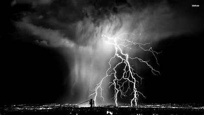 Lightning Wallpapers Background Backgrounds Storm Computer Night