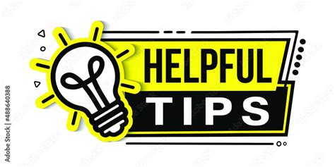 Helpful Tips Vector Illustration Of Tips Icon Symbol For Helpful Tips