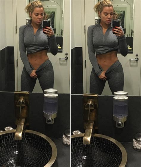 Khloe Kardashian Pulls Down Gym Selfie After Being Accused Of