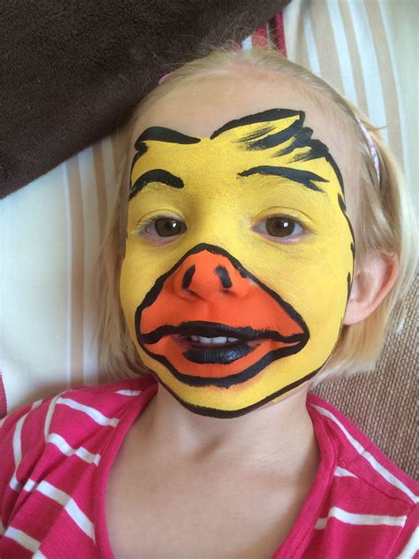 Duck Face Painting Duck Face Festival Face Paint Face Painting Designs