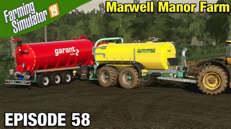 Spreading Digestate Farming Simulator 19 Timelapse Marwell Manor Farm