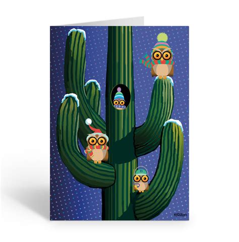 Saguaro Cactus Christmas Card