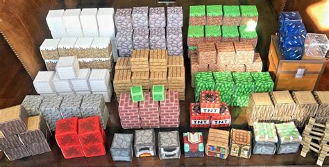 Minecraft Papercraft Lot With Blocks From All Packs 1904176661