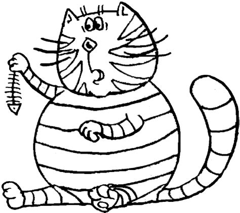 Supercoloring.com is a super fun for all ages: Cat coloring pages: This cat needs to go on a diet! He's ...