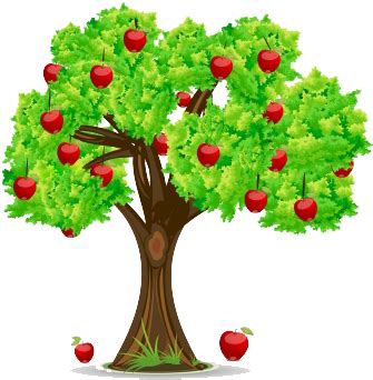 A red apple tree isolated 3d illustration. Download Fact - Cartoon Apple Tree Png PNG Image with No Background - PNGkey.com