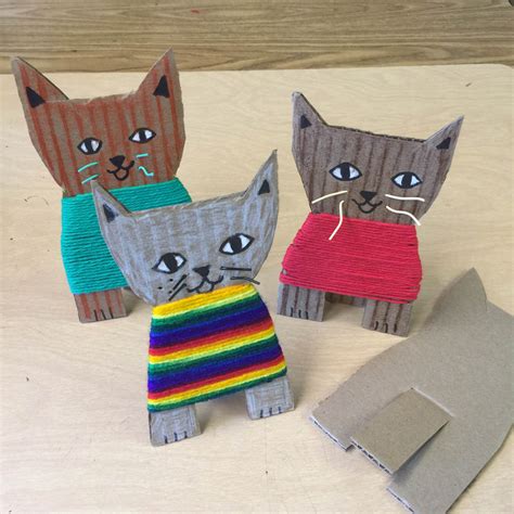 Cardboard Kittens Art Projects For Kids
