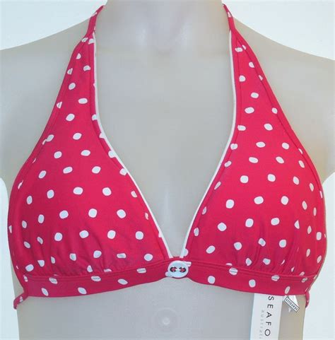 Seafolly Red Bikini Top Size 12 L 65 Off Retail Red Bikini Top