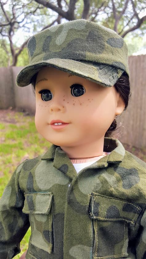 american girl doll camouflage utility army uniform