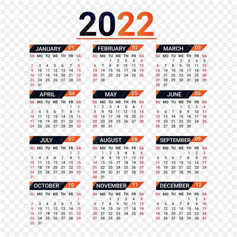 Gambar Kalender Dinding Untuk Desain Kalender 2022 Modern Kalender Images