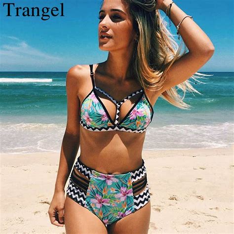 Trangel 2019 Sexy Bikini Set Women Push Up Swimwear High Waist Swimsuit Of Large Size Bathing