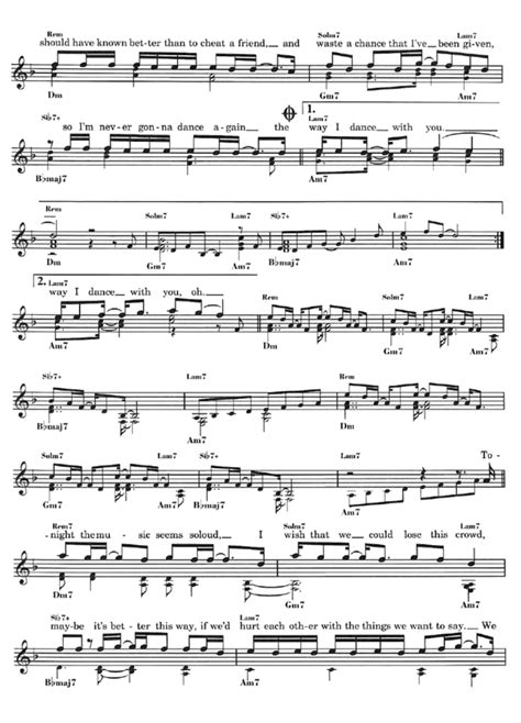 George Michael CARELESS WHISPER Sheet Music Easy Sheet Music