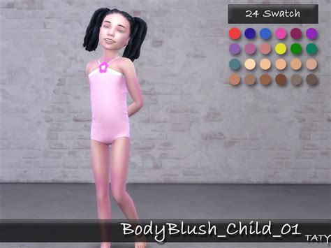 Body Blush 01 Child By Tatygagg At Tsr Sims 4 Updates