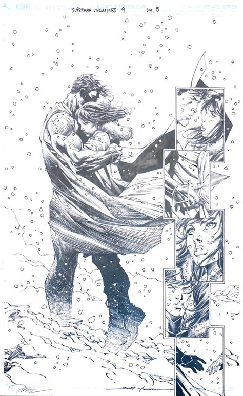Superman Unchained 9 P 8 In Scott Spilkys Modern Dc Comic Art