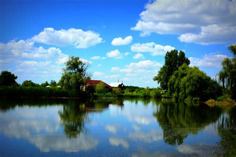 Free Images Landscape Tree Nature Cloud Sky Meadow Lake River