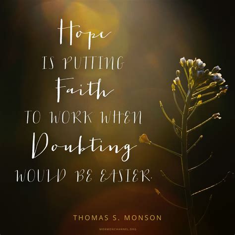 Lds Quotes On Faith And Hope