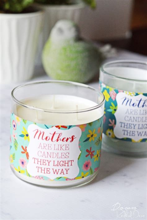 Mother S Day Candles Free Printable Candle Labels