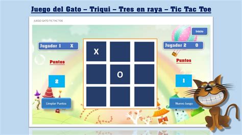 Juego Del Gato Triqui Tres En Raya Tic Tac Toe Powerpoint Html5 Youtube