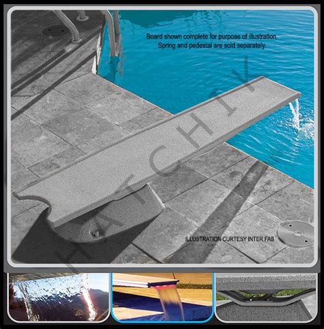 Diving Board T7 7ft Wss Mounting Hardware Color Gray