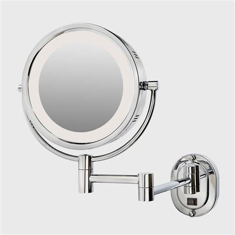 These can be used as countertop or wall mounted mirrors. Jerdon HL65CD 8" Lighted Wall Mount Mirror 1X-5X ...