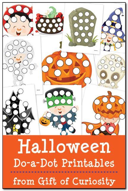 Halloween Do A Dot Printables Do A Dot Halloween Preschool Dot