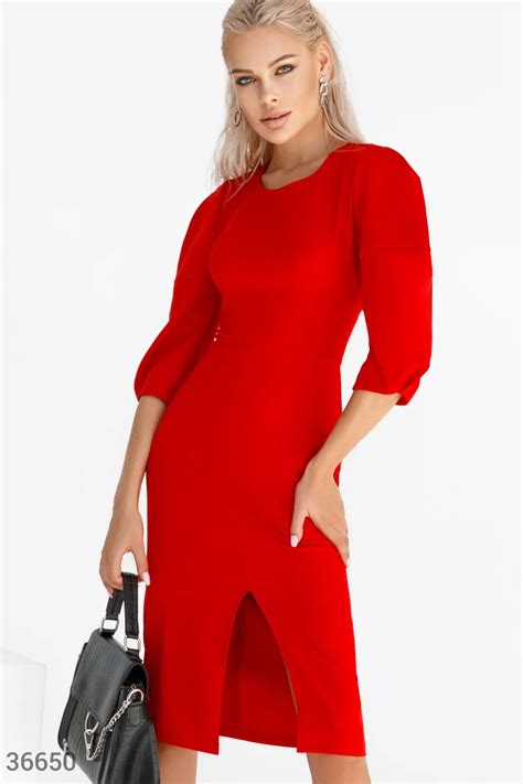 Лаконичное платье футляр арт 36650 ♡ интернет магазин Gepur