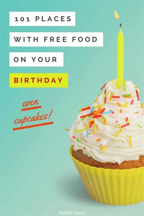101+ Restaurants with Free Food on Your Birthday