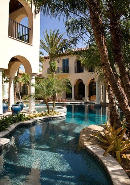 15 Backyard Landscape Design With Pool Make You Inspired Cakhasan Mansions Luxury