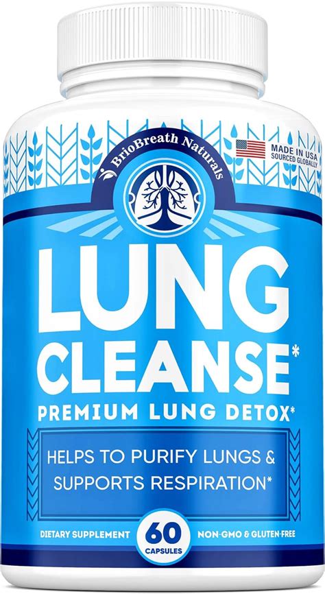 Lung Support Supplement Natural Capsules For Lung Cleanse