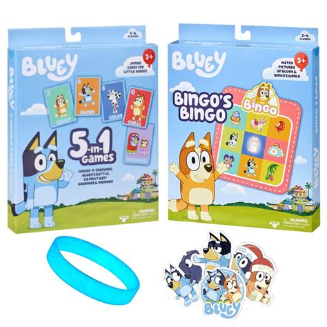 Buy Bluey Toys For Kids Games Bundle One 1 Bluey Bingos Bingo Game