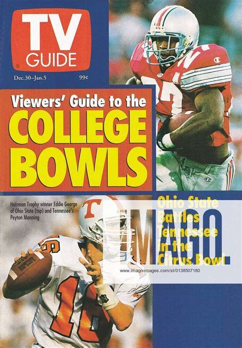 Viewers Guide To College Bowls Eddie George Peyton Manning Tv Guide
