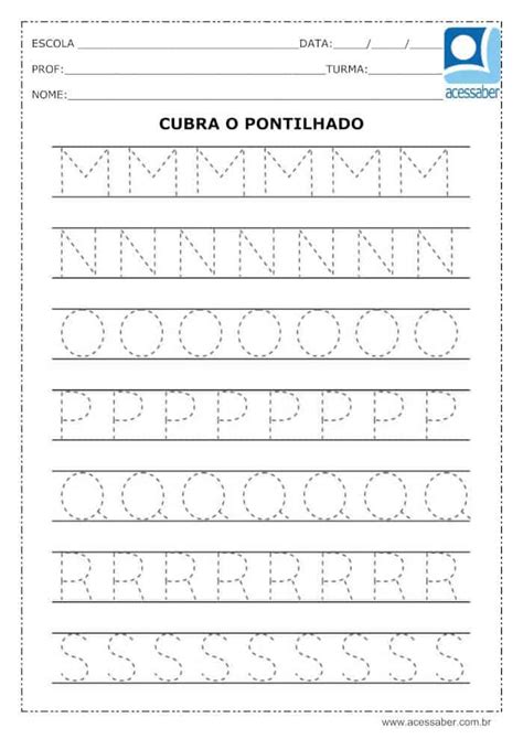 Atividade De Português Treine O Alfabeto 1º Ano Acessaber