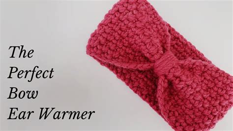 How To Crochet An Ear Warmer The Perfect Bow Ear Warmer Easy