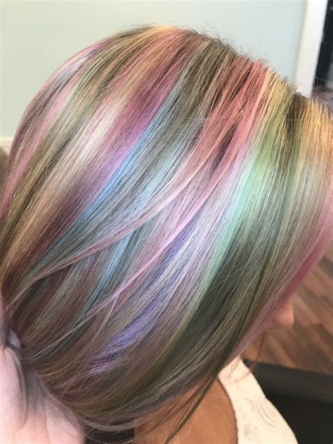 Pastel Rainbow Hair By Victoria Sylvis Mickle Haarschnitt