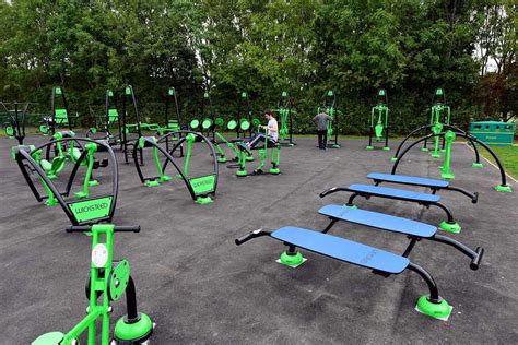 Futuristic Fun Free Fitness Enormous Outdoor Gym Opens Express And Star