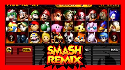 Explore The Ultimate Modded Roster All Characters In Smash Remix Ver