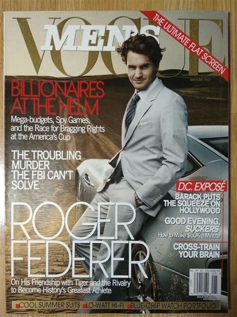 Roger Federer Vogue Mens Usa 56 2007 Hugh Laurie Roger Federer