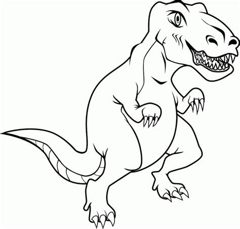 T Rex Dinosaur Coloring Pages Coloring Home