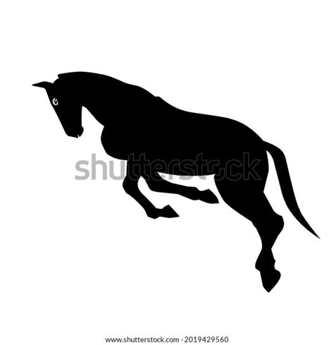 Jumping Horse Silhouette Vector Style You Stock Vector Royalty Free