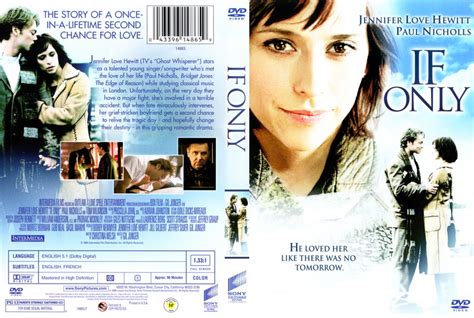 A term used by mathematicians and logicians to indicate that something happens under very specific conditions. If Only - Movie DVD Scanned Covers - 349If Only :: DVD Covers