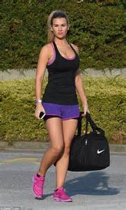 paddy mcguinness wife christine displays her ample cleavage on her way to the gym daily mail