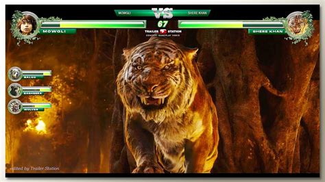 Mowgli Vs Shere Khan With Healthbars Youtube