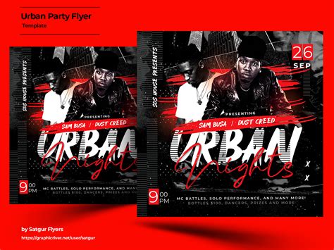 Urban Party Flyer Template Psd By Satgur Flyers On Dribbble