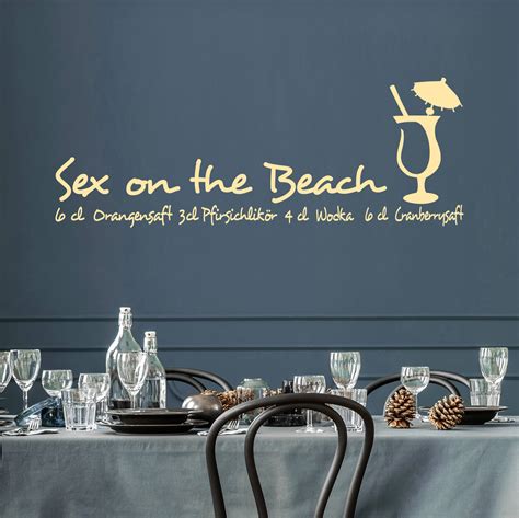 Wandtattoo Sex on the Beach mit diesem Cocktail Rezept kommt das richtige Sommer Gefühl auf