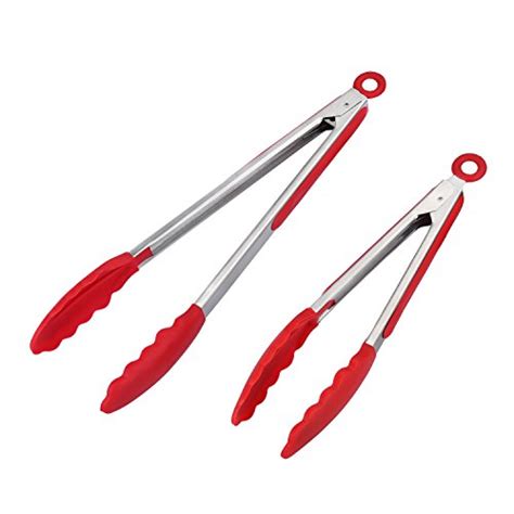 Kitchen Tongs Xpatee Inch Inch Heat Resistant Cooking Tongs With