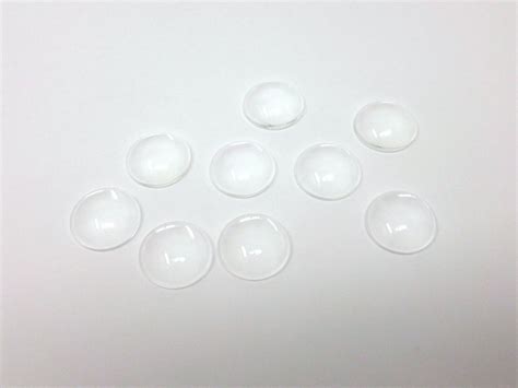 Clear Glass 20mm Round Cabochon 20mm By 6mm Magnifying Dome Blanks Diy Craft Bulk For
