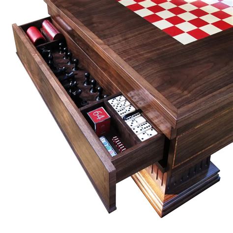 8 Games Single Pedestal Table Geoffrey Parker Luxury Games