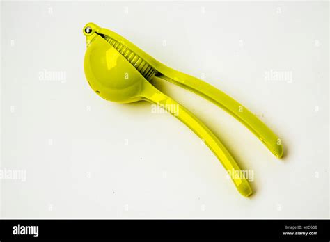 Lemon Squeezer In White Background Stock Photo Alamy