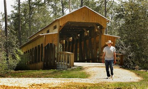 Retired barber who built covered bridge uses it for St. Mary's Home ...