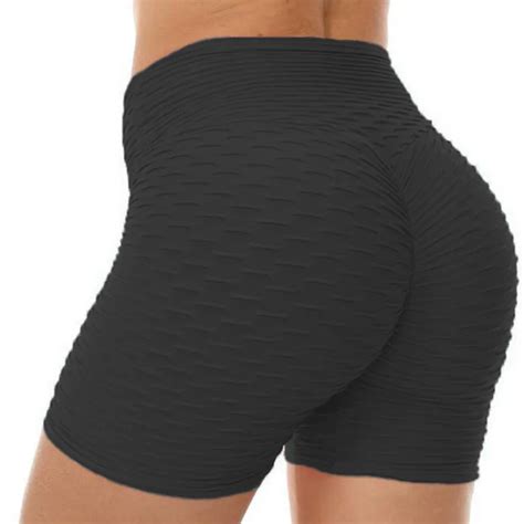 Wholesale Fitness Yoga Workout Shorts Women Athletic Gym Spandex Sports Running Booty Anti