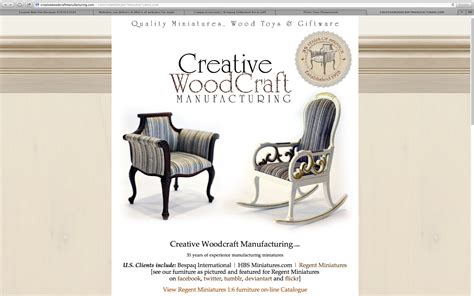 New Custom Site For Creative Woodcraft Manufacturing Steve Mckinnis